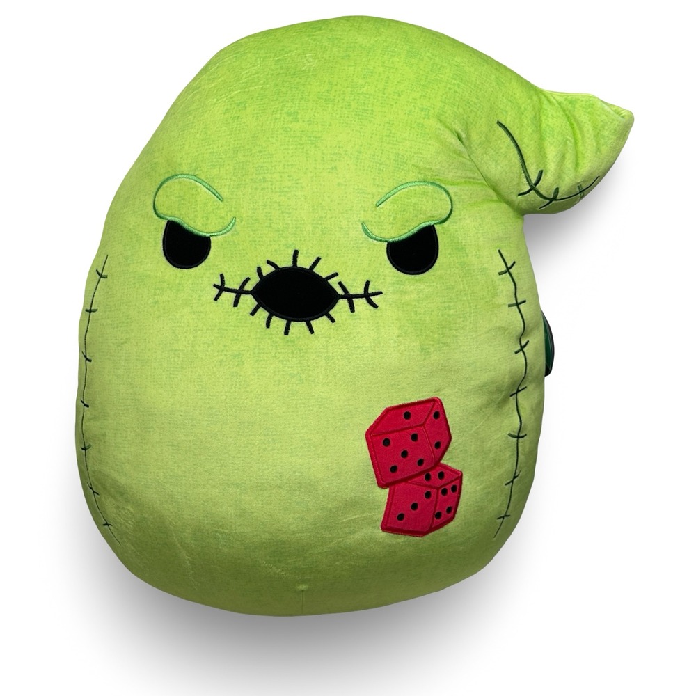 Squishmallows Oogie Boogie Dice Nightmare Before Christmas Green Plush 20" Jumbo